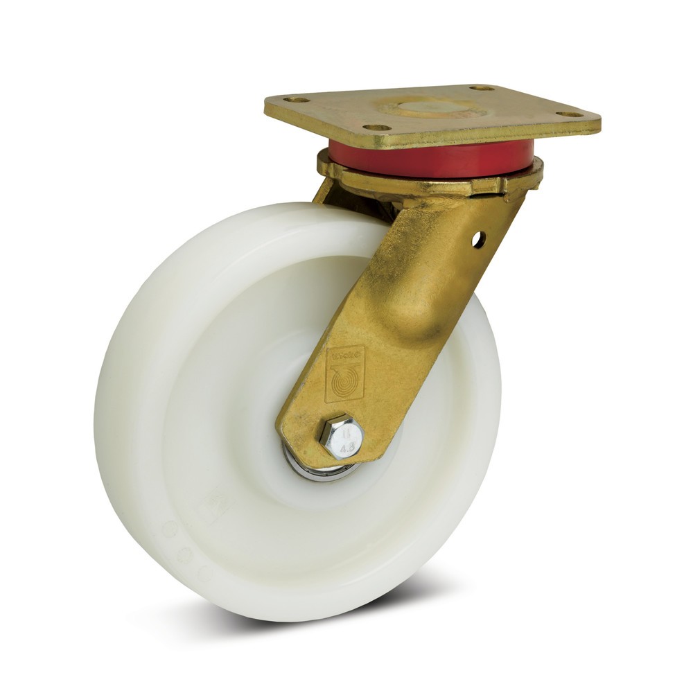 Illustration du produit: Roue directrice Wicke pour charges lourdes en polyamide, Ø x largeur 100 x 35 mm, capacité de charge 500 kg