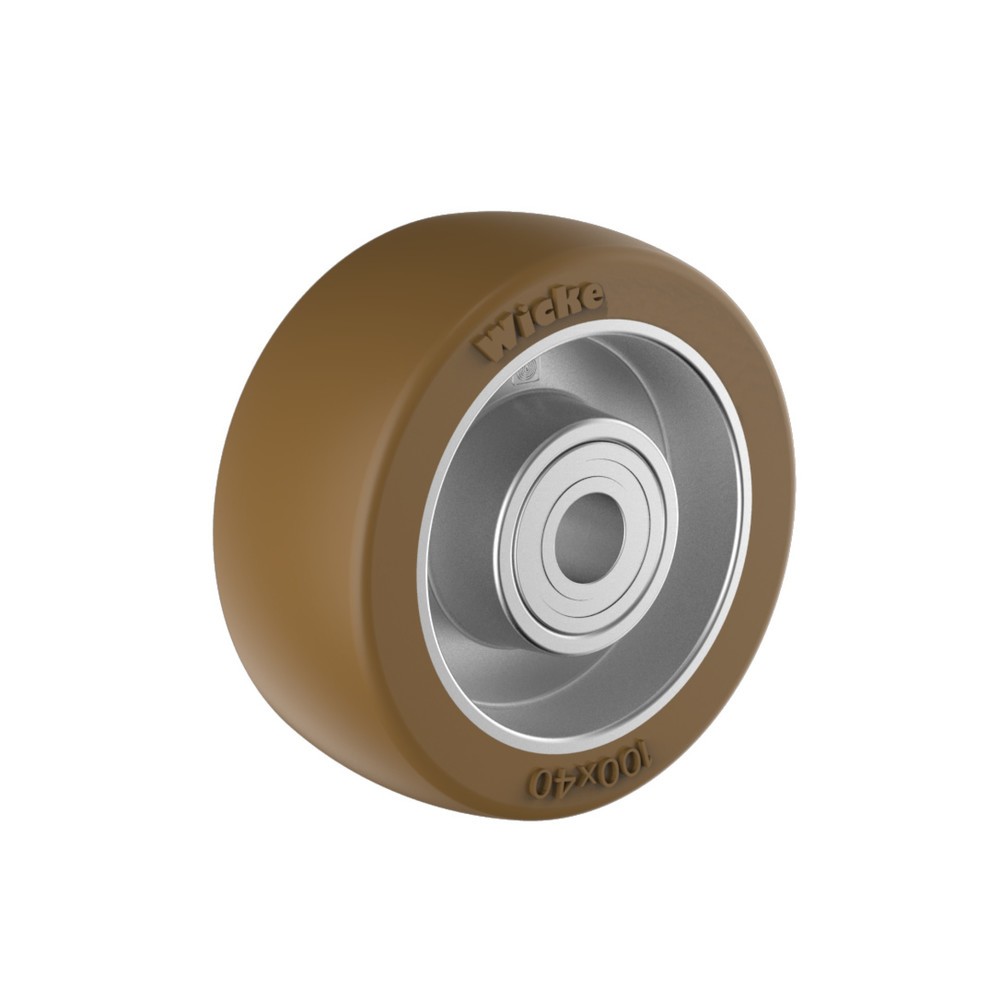 Illustration du produit: Roue pour charges lourdes Wicke en PU Topthane®, Ø x largeur 100 x 40 mm, capacité de charge 410 kg