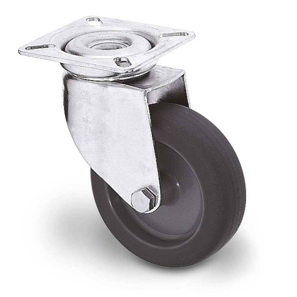 Roues directrices pour colonne de coupe, capacité de charge 75 kg Illustration du produit: Roues directrices pour colonne de coupe, capacité de charge 75 kg