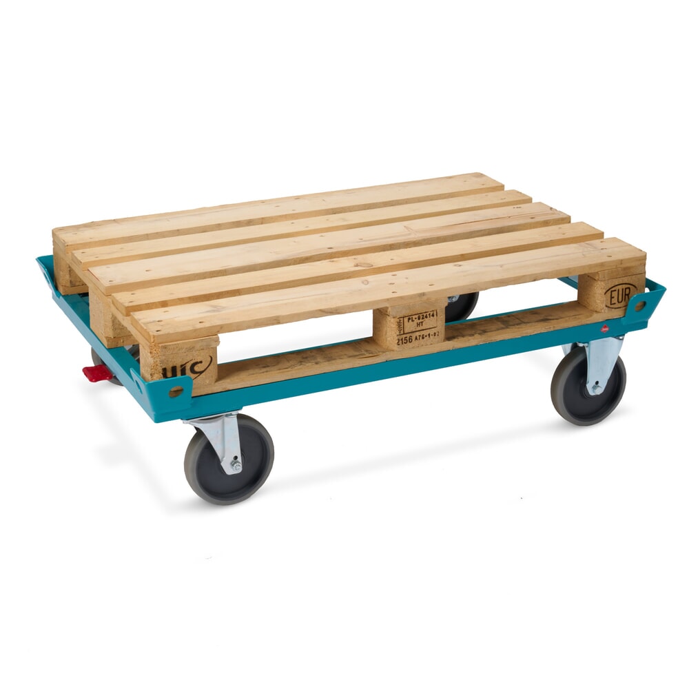 N° de l'image du produit 6 : Rouleur Ameise®, avec butées d’angle de blocage des palettes, hauteur de chargement 280 mm, bandage TPE