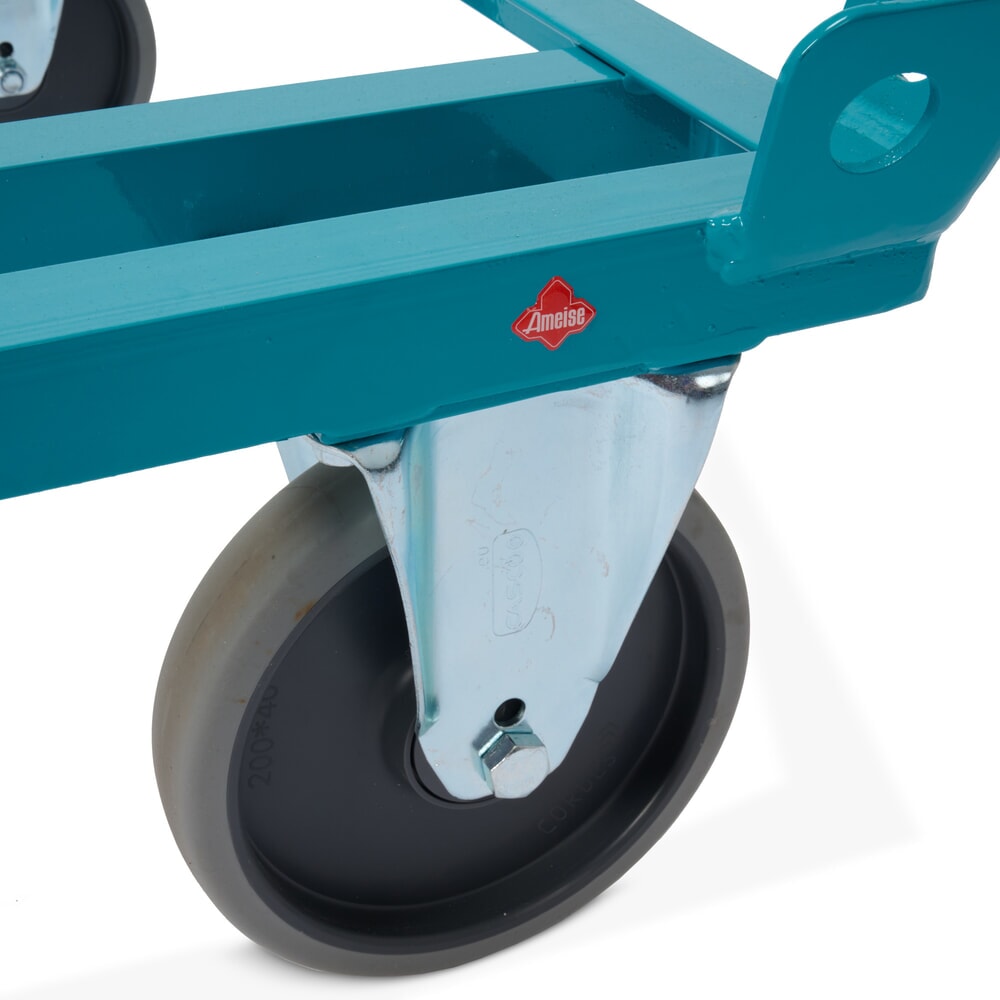 N° de l'image du produit 10 : Rouleur Ameise®, avec butées d’angle de blocage des palettes, hauteur de chargement 280 mm, bandage TPE