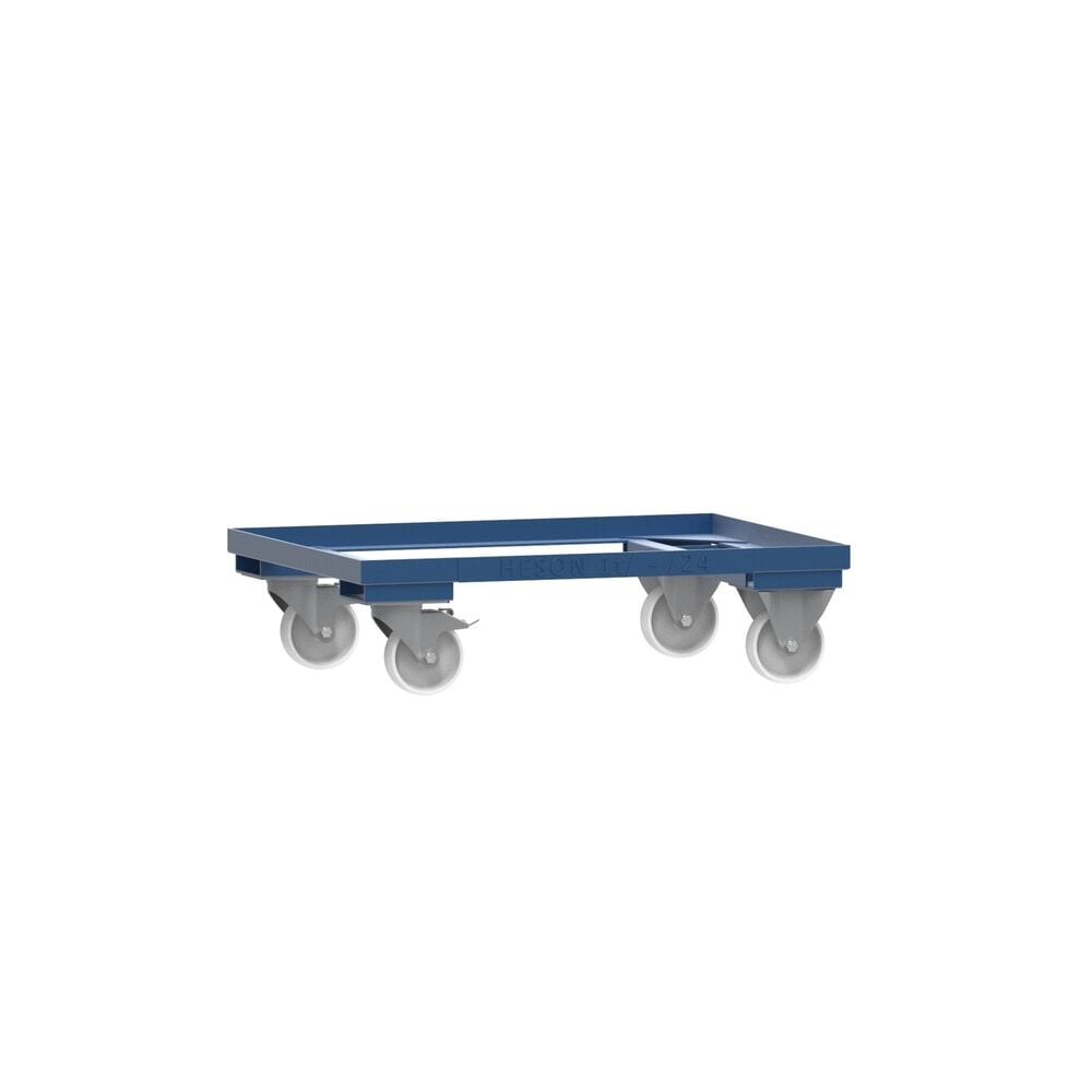 Illustration du produit: Rouleur pour caisse grillagée HESON®, peinte, pour des conteneurs de 800 x 600 mm, bleu gentiane
