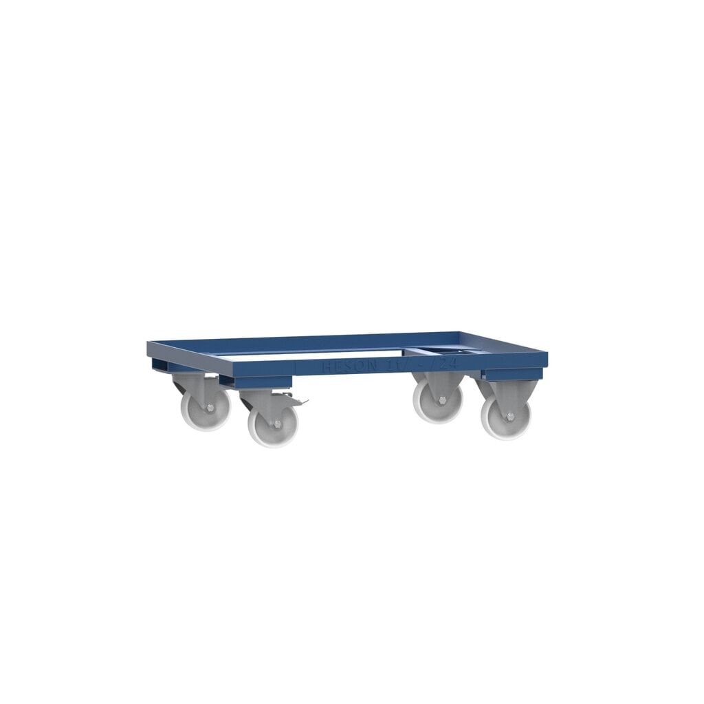 Rouleur pour caisse grillagée HESON®, peinte, pour des conteneurs de 800 x 600 mm, bleu gentiane Illustration du produit: Rouleur pour caisse grillagée HESON®, peinte, pour des conteneurs de 800 x 600 mm, bleu gentiane