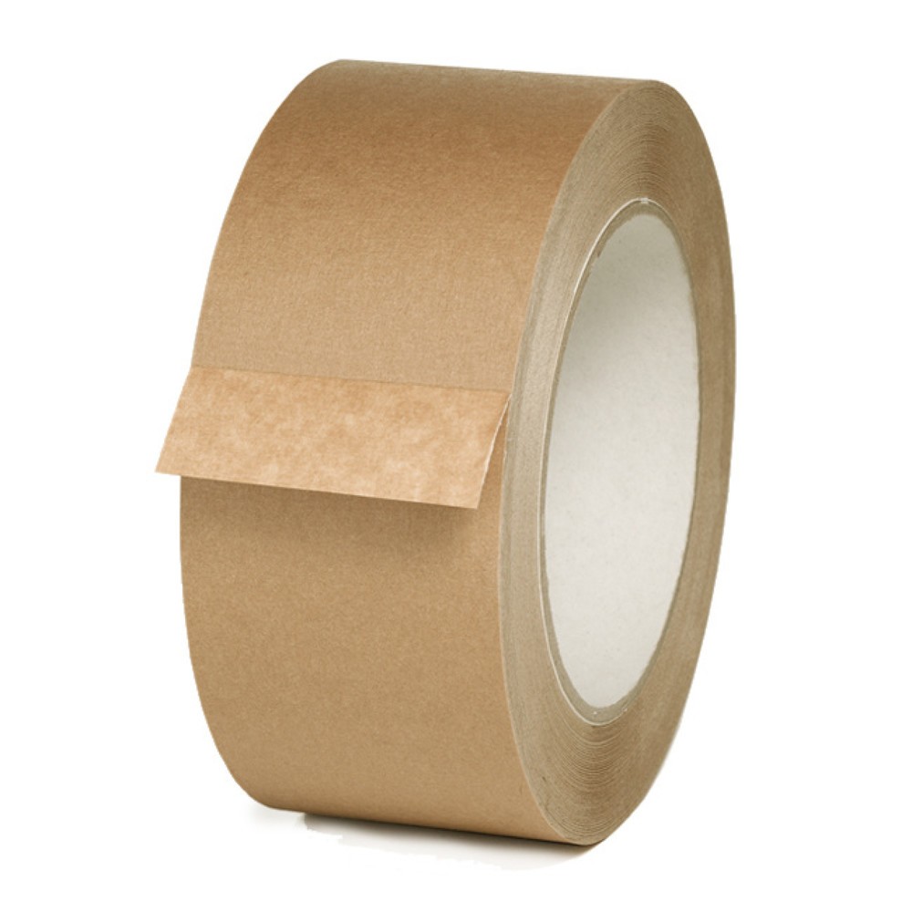 N° de l'image du produit 1 : Ruban adhésif en papier, lxL 75 mm x 50 ml, marron, 24 pcs/UV