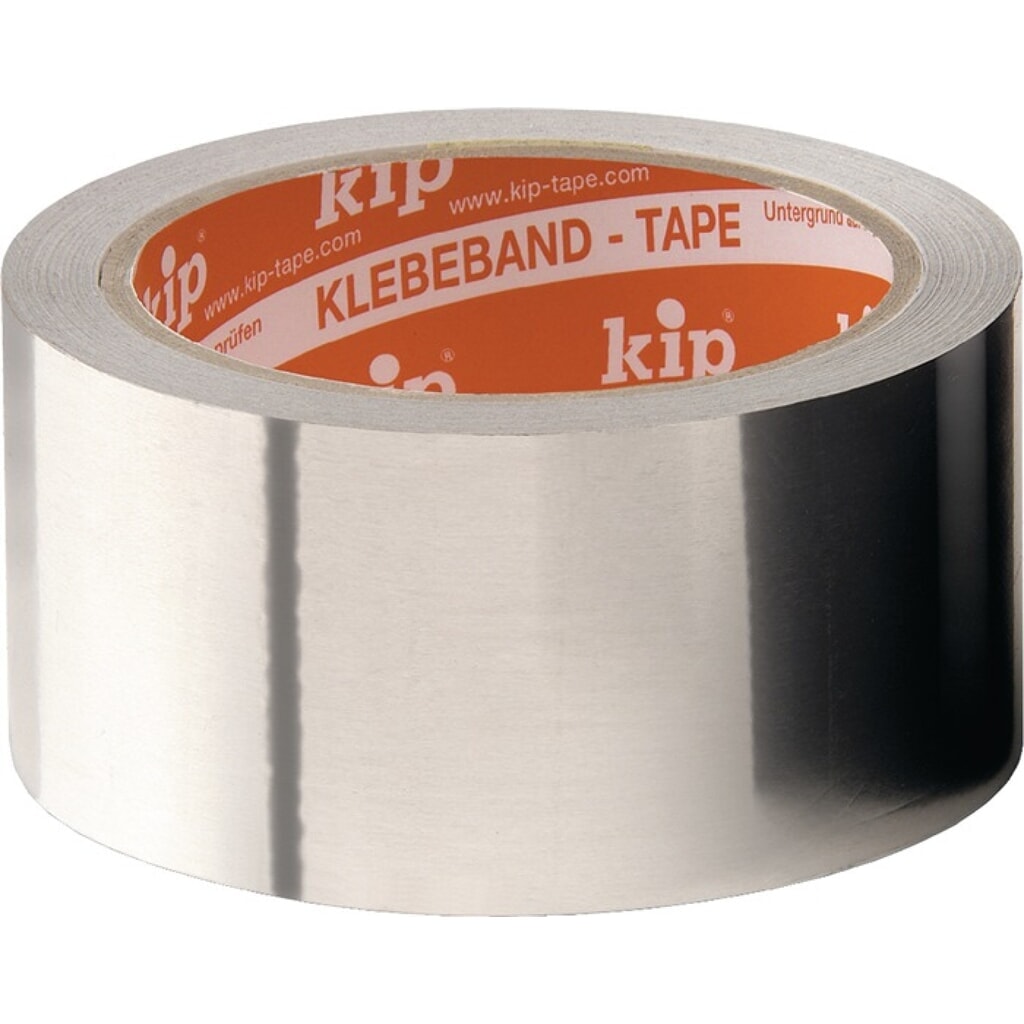 Illustration du produit: Bande adhésive en aluminium 345 avec doublure longueur 50 m largeur 50 mm roulea