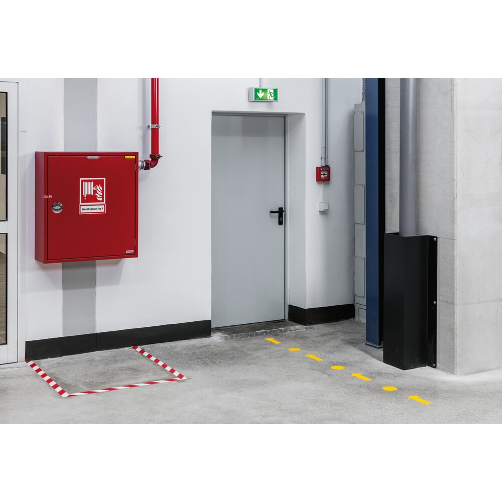 N° de l'image du produit 2 : Ruban de marquage au sol DURABLE point, Ø 100 mm, épaisseur 0,7 mm, 5 paquets de 10 autocollants/UV