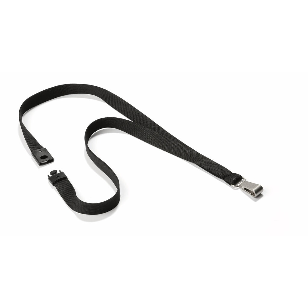 Ruban textile DURABLE Soft pour porte-badge, noir Illustration du produit: Ruban textile DURABLE Soft pour porte-badge, noir