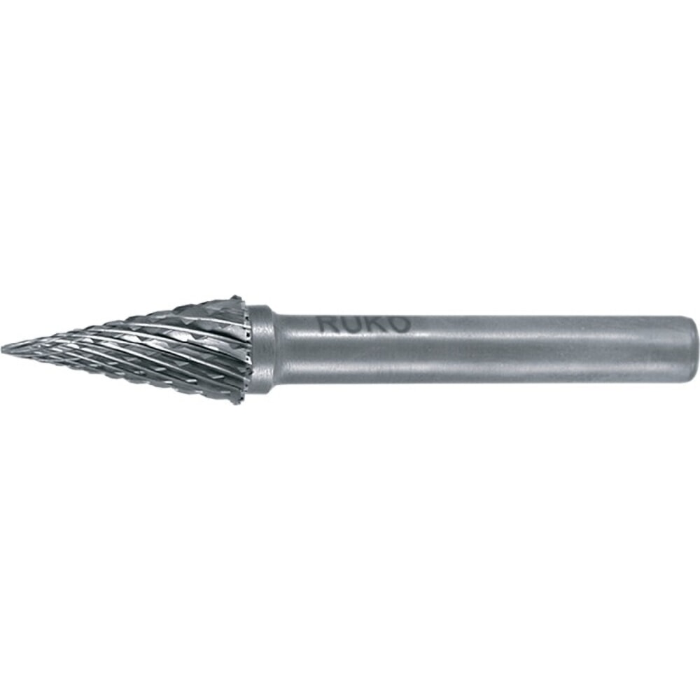 Illustration du produit: RUKO Frässtift SKM, Hartmetall Blank, Ø 6 mm Kopflänge 18 mm Schaft-Ø 6 mm, Verzahnung KVZ 4