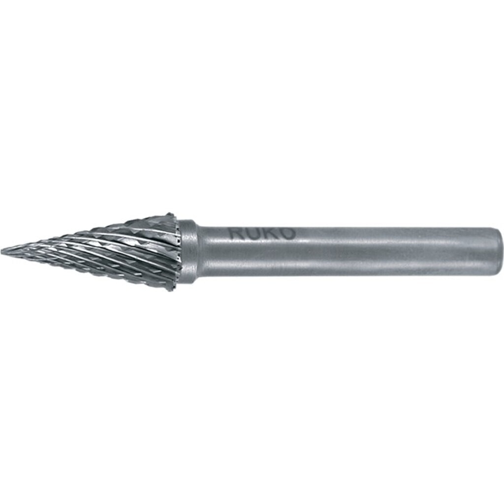 Illustration du produit: RUKO Frässtift SKM, Hartmetall Blank, Ø 6 mm Kopflänge 18 mm Schaft-Ø 6 mm, Verzahnung KVZ 4