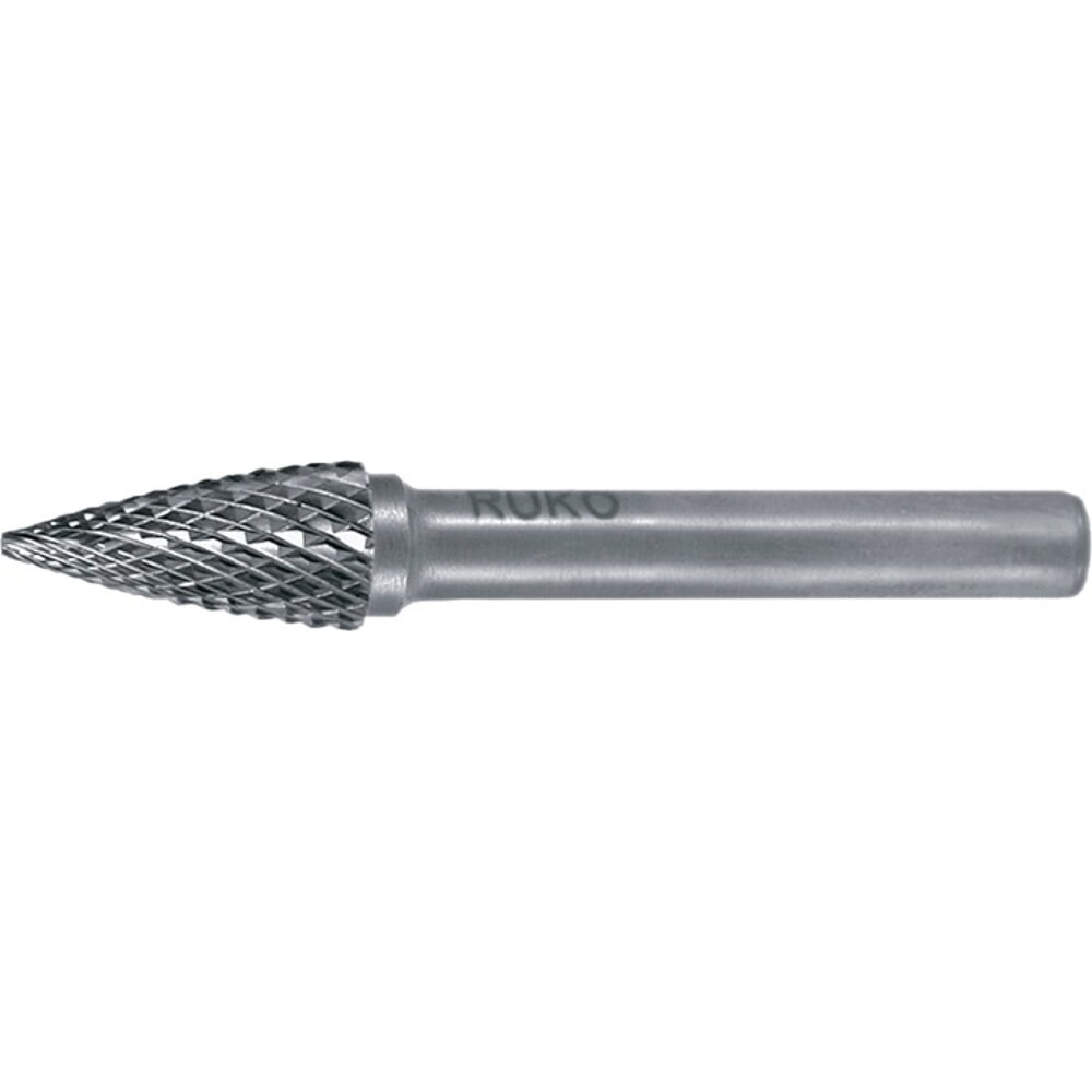 Illustration du produit: RUKO Frässtift SPG, Hartmetall Blank, Ø 8 mm Kopflänge 18 mm Schaft-Ø 6 mm, Verzahnung KVZ 4