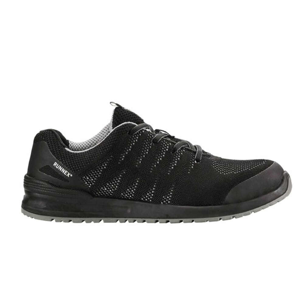 N° de l'image du produit 4 : RUNNEX Sicherheitshalbschuh SportStar 5108, S1P SRC ESD EN ISO 20344/20345, Größe 40 schwarz/grau, Polyester