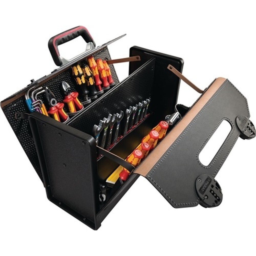 Illustration du produit: Trousse à outils l.420xP185xH315 mm 24 l cuir bovin PARAT