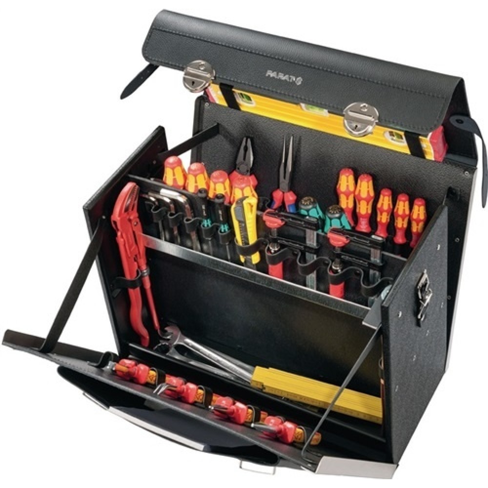 Illustration du produit: Trousse à outils l.460xP210xH340 mm 33 l cuir bovin/HDPE PARAT
