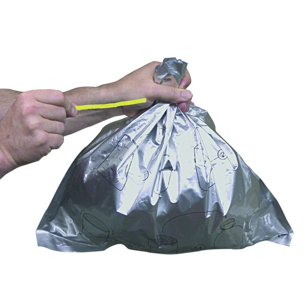 N° de l'image du produit 3 : Sacs poubelle pour cendrier sur pied de sécurité Justrite®, revêtement alu, paquet de 10