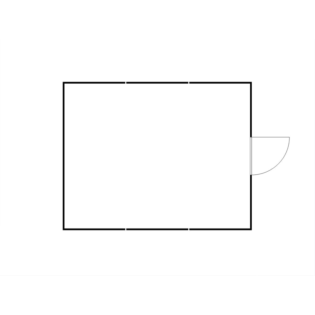N° de l'image du produit 2 : Combinaison de conteneur à matériaux FLADAFI®, isolé, 29 m², avec sol isolé, haut. x larg. x prof. 2 465 x 5 080 x 6 520 mm, porte à un battant, au centre de la face avant