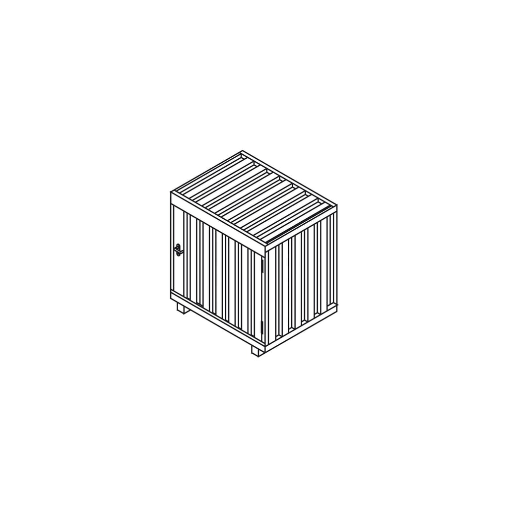 N° de l'image du produit 2 : SAFE Entrepôt de bouteilles de gaz GB 1,galvanisé, monté, avec étagère grillagée, pour 11 bouteilles de gaz de 33 kg chacune