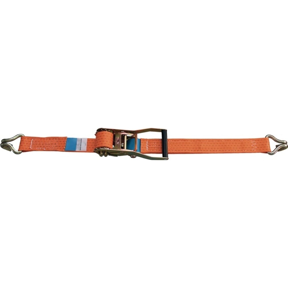 N° de l'image du produit 2 : Sangle d'amarrage DIN EN 12195-2 longueur 6 m largeur 50 mm avec rochet + croche