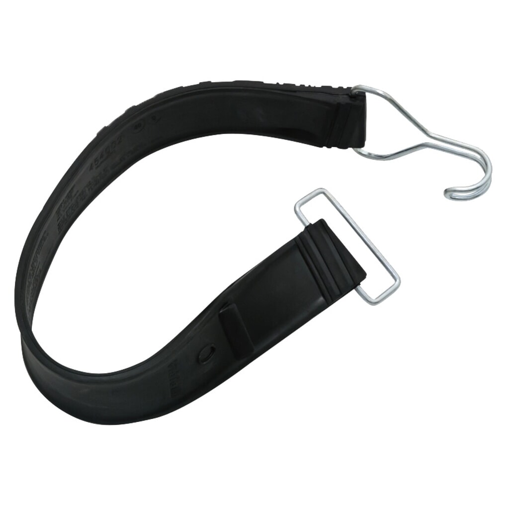 Sangle de serrage pour conteneur à roulettes Classic, crochet en fil métallique et boucle Illustration du produit: Sangle de serrage pour conteneur à roulettes Classic, crochet en fil métallique et boucle