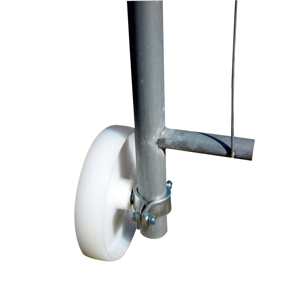 Schake Rouleau pour élément de porte de clôture de chantier , Ø 200 mm Illustration du produit: Schake Rouleau pour élément de porte de clôture de chantier , Ø 200 mm