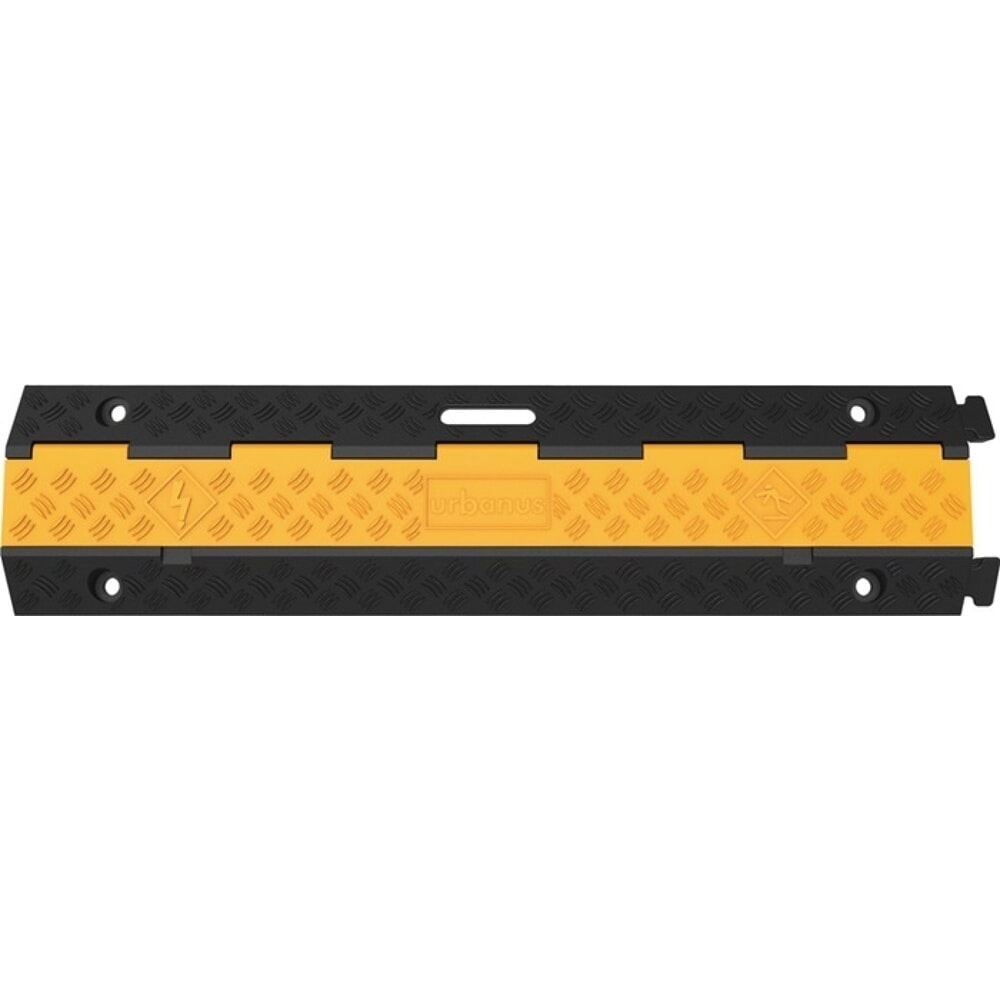 Illustration du produit: Schlauch- und Kabelbrücke, Gummi schwarz/gelb, L980xB240xH45mm, 2 Kanäle