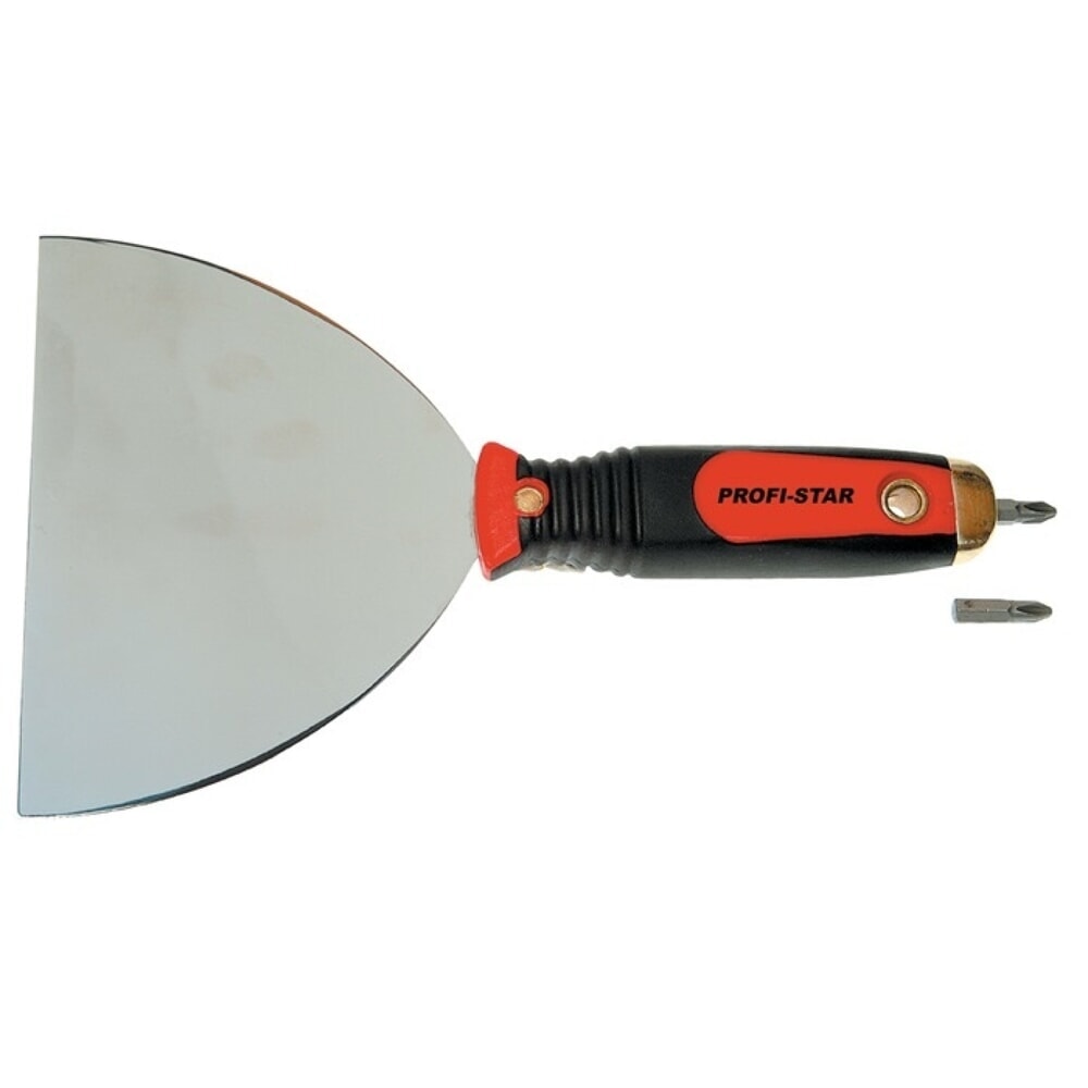 Illustration du produit: Schraubgriffspachtel, Magnet-Bit-Halter PH2, Breite 150 mm, 2-K-Griff rostfrei