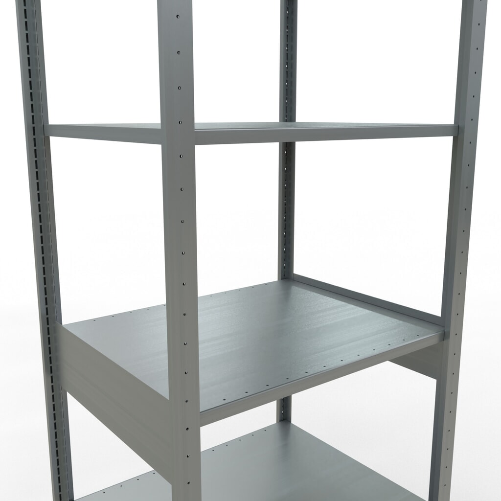 N° de l'image du produit 4 : SCHULTE Rayonnage à tablettes galvanisé, charge par tablette 150 kg, HxlxP 2 500 x 810 x 636 mm