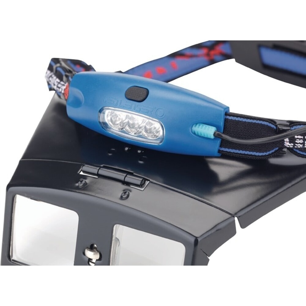 N° de l'image du produit 3 : SCHWEIZER Kopfbandlupenset Tech-Line, LED, Vergrößerung 2x, 2,5x, 3x