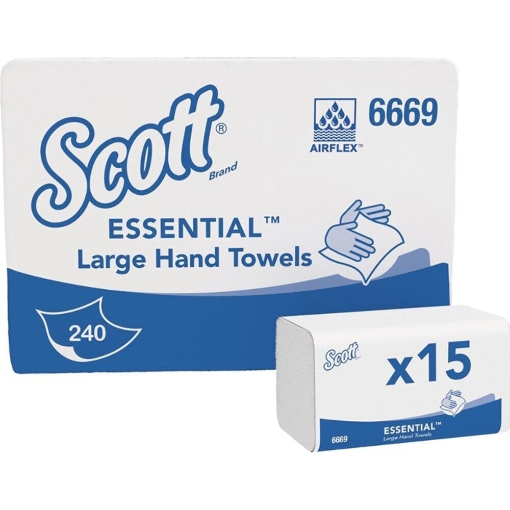 Illustration du produit: SCOTT Falthandtuch 6669 1-lagig weiß