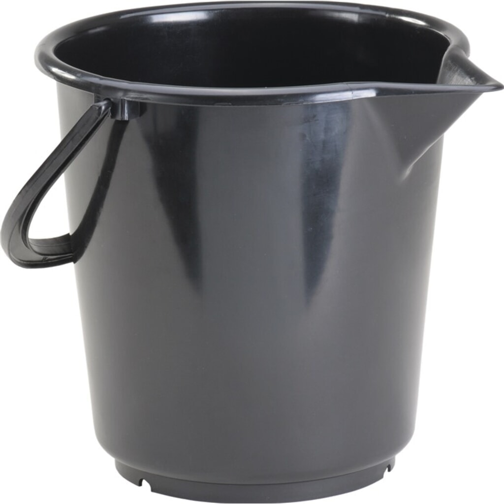 Illustration du produit: Seau 10,5 l HD-polyéthylène noir anse en plastique D. 286 mm hauteur 283 mm HÜNE