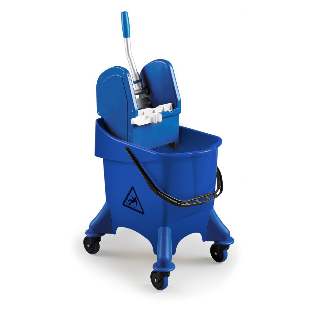 Illustration du produit: Seau simple sur roulettes Poly I, 1x 30 litres, presse à serpillière