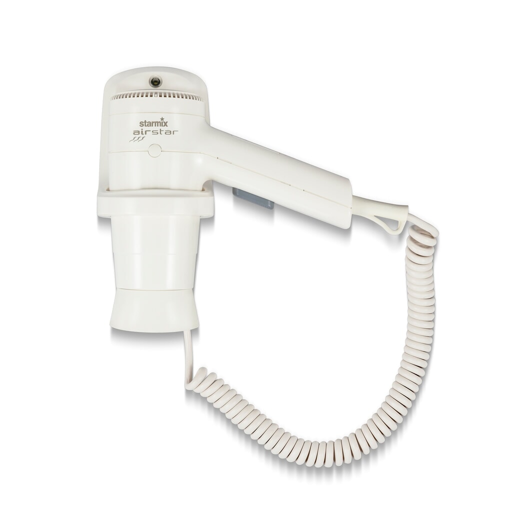 Sèche-cheveux manuel starmix HFSW 12, 1.200 W, support mural inclus, blanc Illustration du produit: Sèche-cheveux manuel starmix HFSW 12, 1.200 W, support mural inclus, blanc