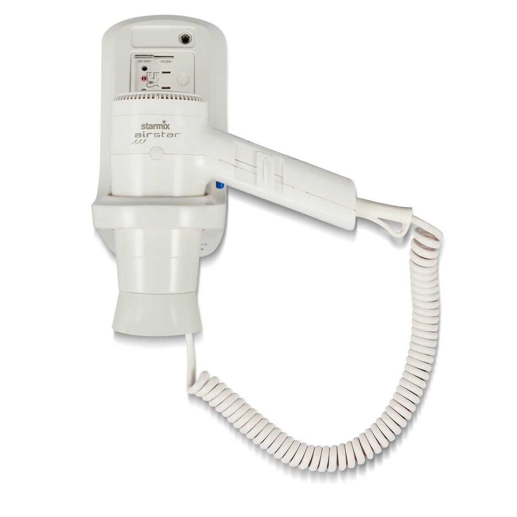 Illustration du produit: Sèche-cheveux manuel starmix HFTW 12 R, 1.200 W, support mural inclus, blanc