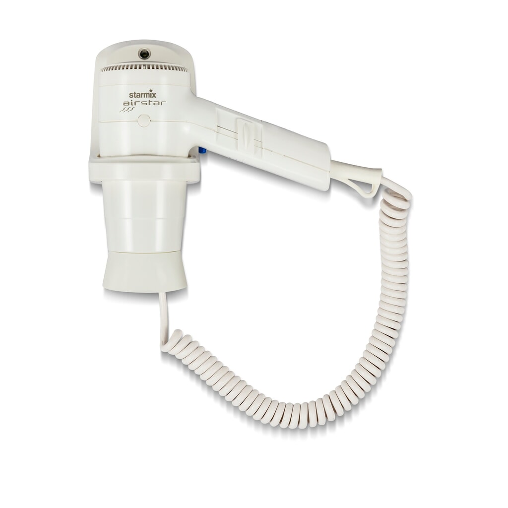 Illustration du produit: Sèche-cheveux manuel starmix HFTW 12, 1.200 W, support mural inclus, blanc