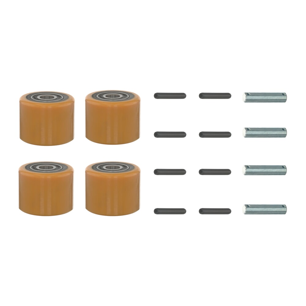 Illustration du produit: Kit d'auto-entretien pour transpalette électrique AntOn par Jungheinrich PTL 1.5 - changement des rouleaux de charge, 17 pièces