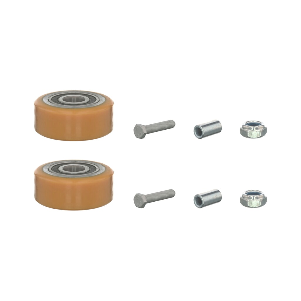 Kit d'auto-entretien pour transpalette électrique AntOn par Jungheinrich PTL 1.5 - changement des roues stabilisatrices, 9 pièces Illustration du produit: Kit d'auto-entretien pour transpalette électrique AntOn par Jungheinrich PTL 1.5 - changement des roues stabilisatrices, 9 pièces