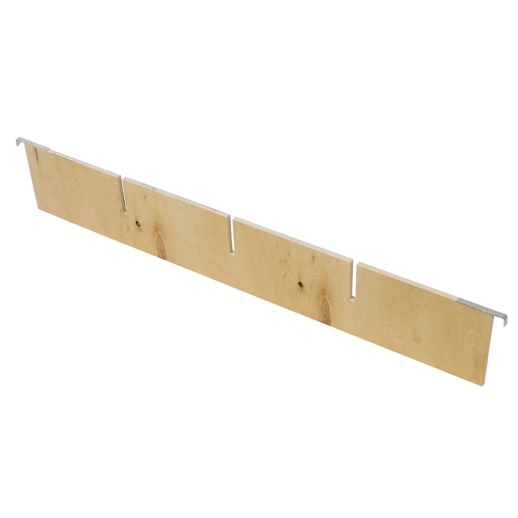 Illustration du produit: Séparateur pour rehausse en bois, longitudinal, 3 fraisages, L x l x h 1 160 x 12 x 190 mm