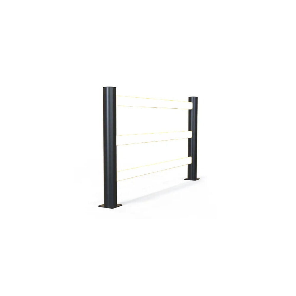 N° de l'image du produit 4 : A-SAFE Poteau central pour rambarde de protection contre les chocs eFlex en MEMAPLEX®, pour l’intérieur et l’extérieur, Hxl, HxP 1 181 x 180 mm