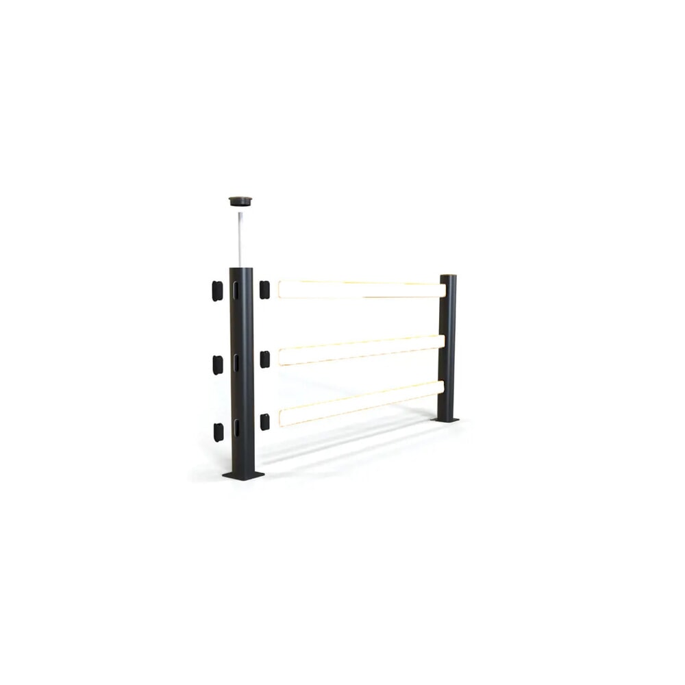 N° de l'image du produit 1 : A-SAFE Poteau central pour rambarde de protection contre les chocs eFlex en MEMAPLEX®, pour l’intérieur et l’extérieur, Hxl, HxP 1 181 x 180 mm