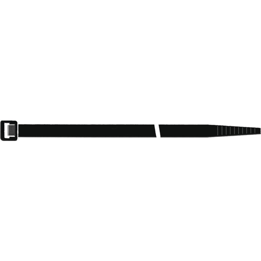 N° de l'image du produit 2 : Collier de câblage longueur 360 mm largeur 7,5 mm polyamide noir 100 pièces/sach