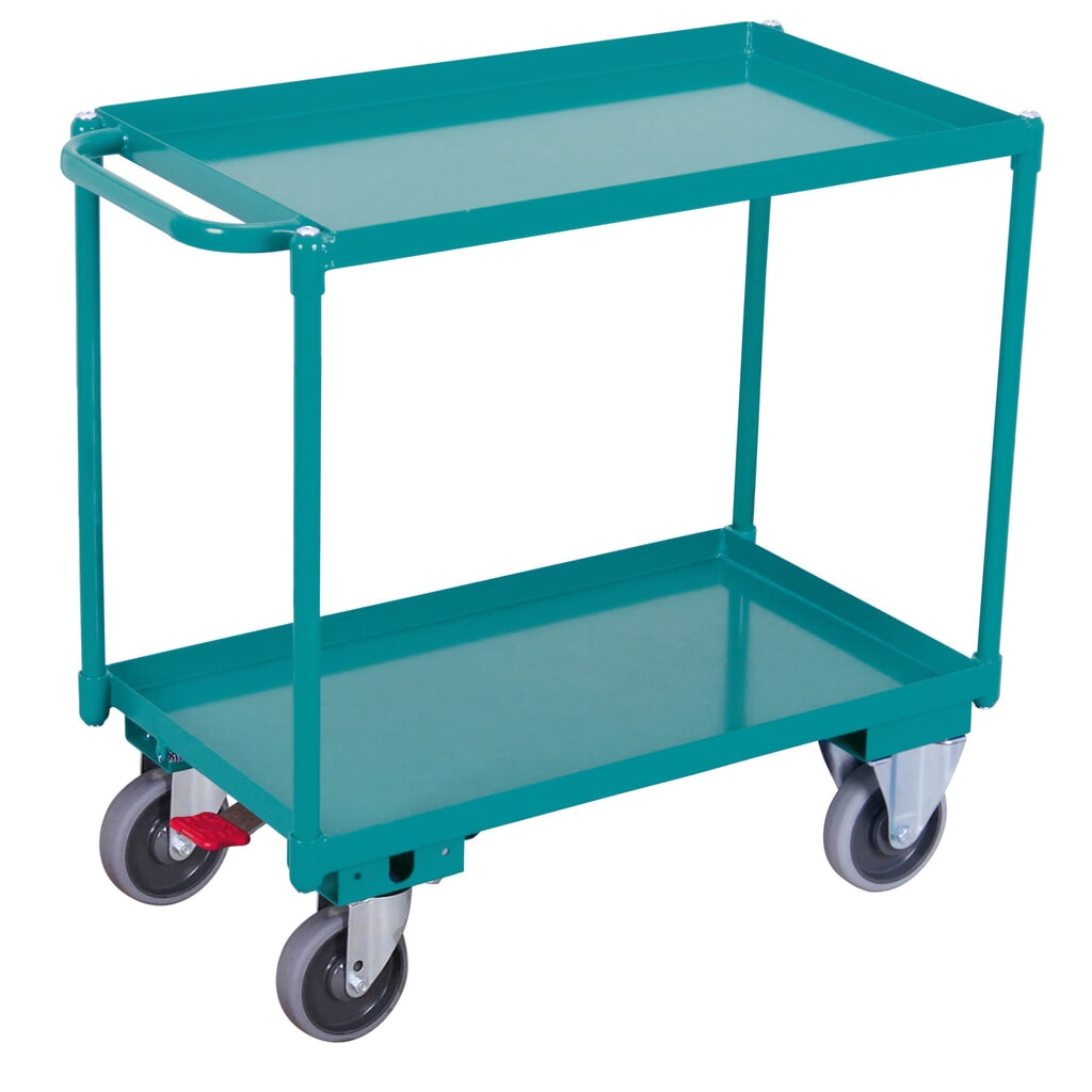 Servante Ameise® avec plateaux étanches à l’huile, 2 plateaux de 846 x 496 mm Illustration du produit: Servante Ameise® avec plateaux étanches à l’huile, 2 plateaux de 846 x 496 mm