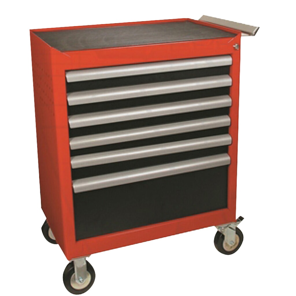 Servante d'atelier WE, 6 tiroirs, hauteur 5x 62 mm, 1x 202 mm Illustration du produit: Servante d'atelier WE, 6 tiroirs, hauteur 5x 62 mm, 1x 202 mm