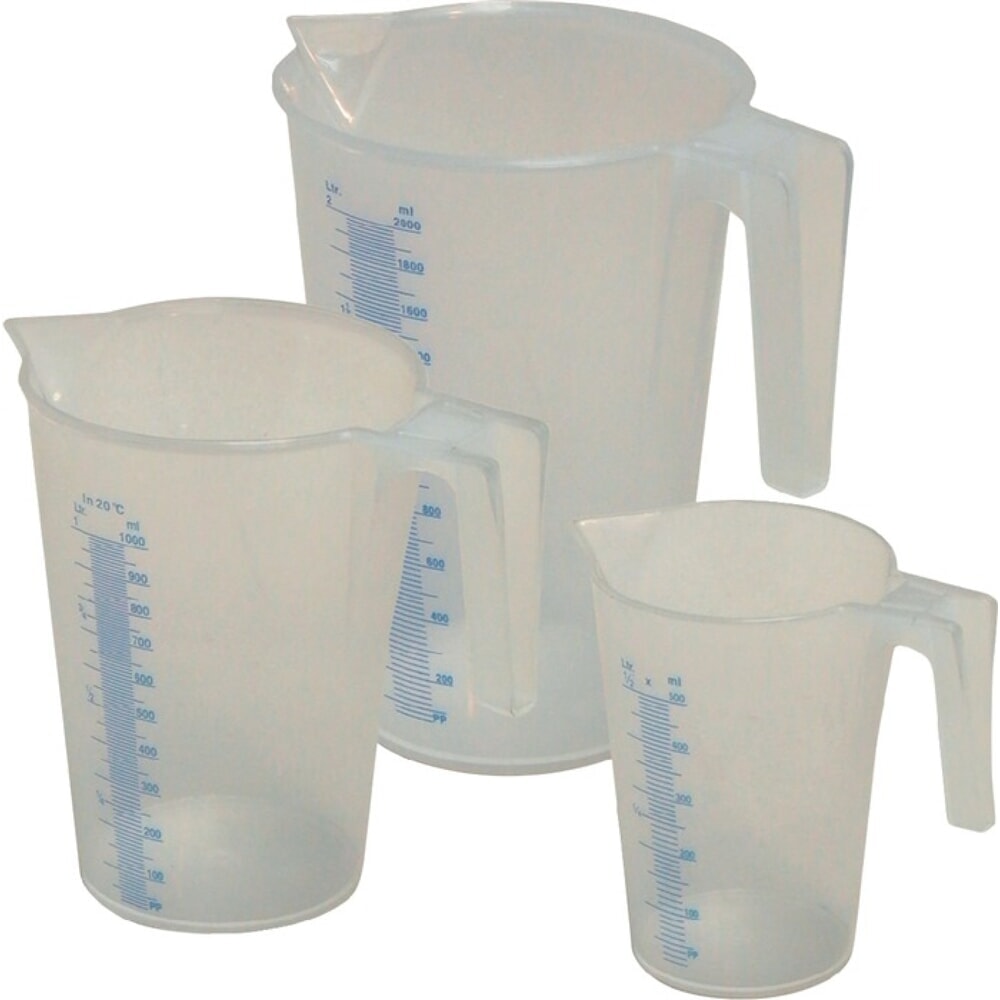 Illustration du produit: Set de gobelets gradués 0,5/1/2 l 3 pièces PP MATO