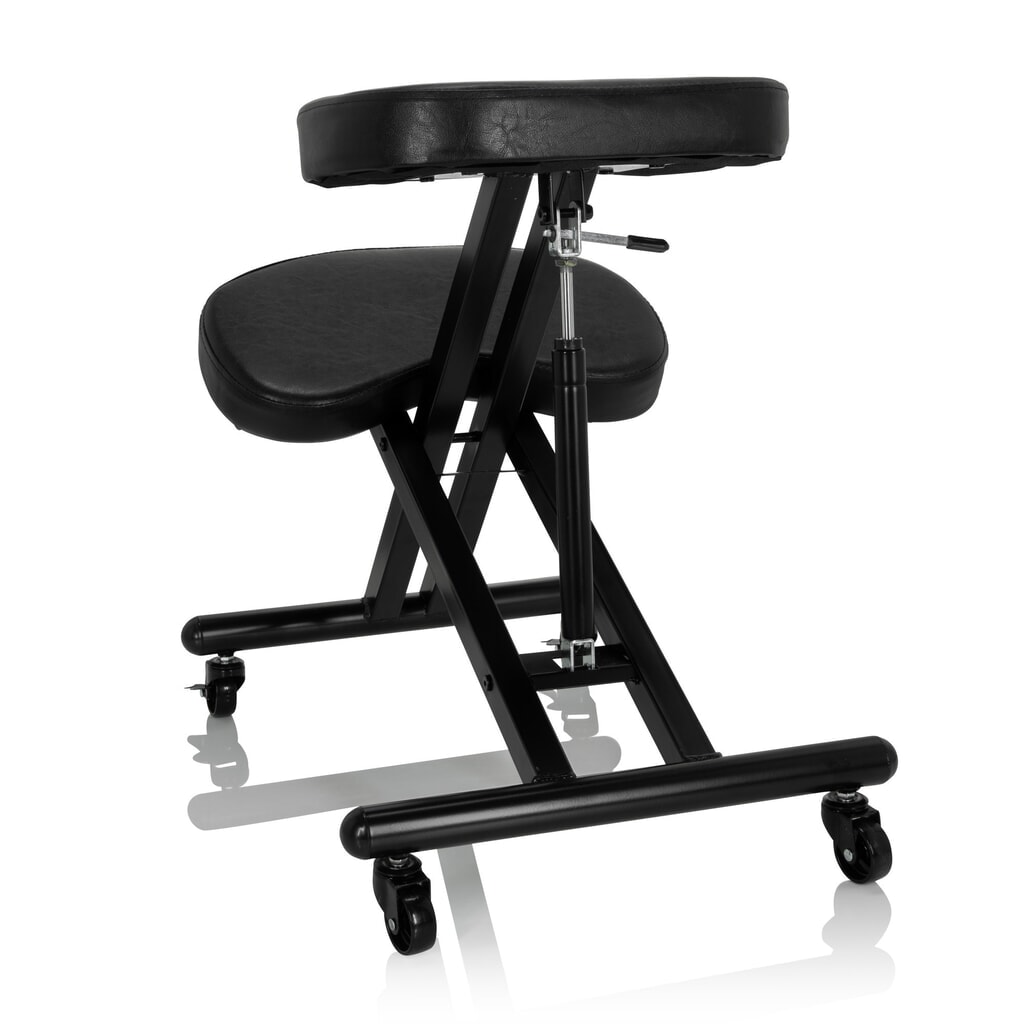Siège assis à genoux / tabouret assis à genoux hjh OFFICE ORTHONI similicuir, noir N° de l'image du produit 6 : Siège assis à genoux / tabouret assis à genoux hjh OFFICE ORTHONI similicuir, noir