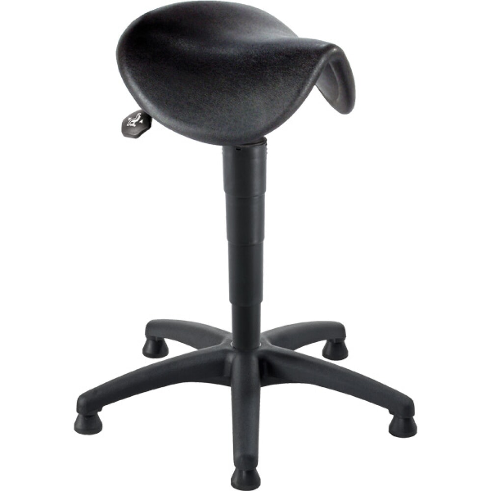 Illustration du produit: Siège assis-debout, assise-selle inclinable, hauteur d’assise 600 à 860 mm, patins
