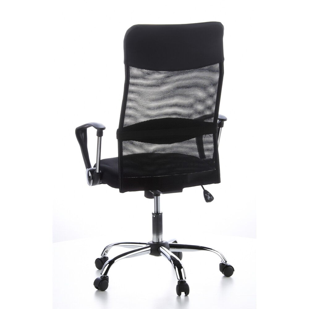 N° de l'image du produit 8 : Siège de bureau / fauteuil de direction hjh OFFICE ARIA HIGH tissu, noir