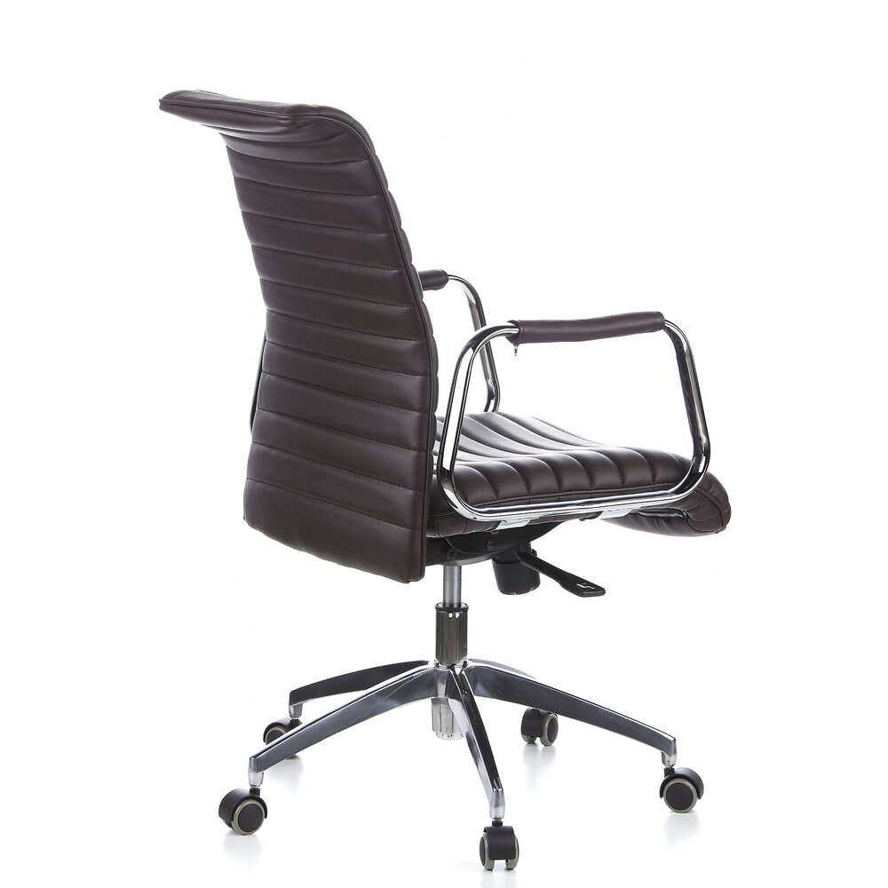 N° de l'image du produit 6 : Siège de bureau / fauteuil de direction hjh OFFICE ASPERA 10 cuir, marron