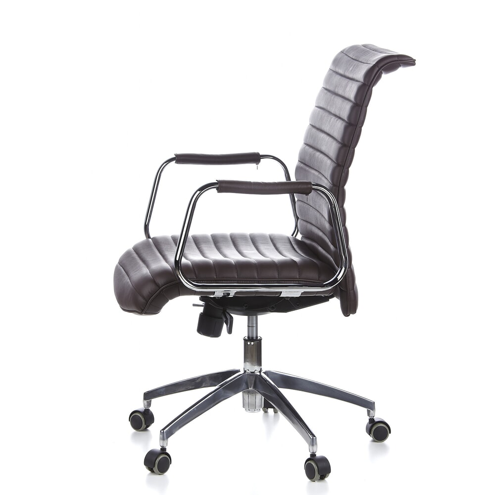 N° de l'image du produit 10 : Siège de bureau / fauteuil de direction hjh OFFICE ASPERA 10 cuir, marron