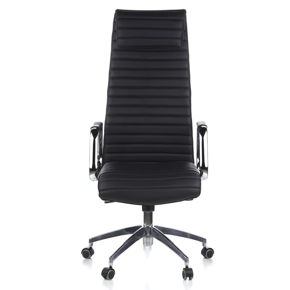 N° de l'image du produit 1 : Siège de bureau / fauteuil de direction hjh ASPERA 20 cuir, noir