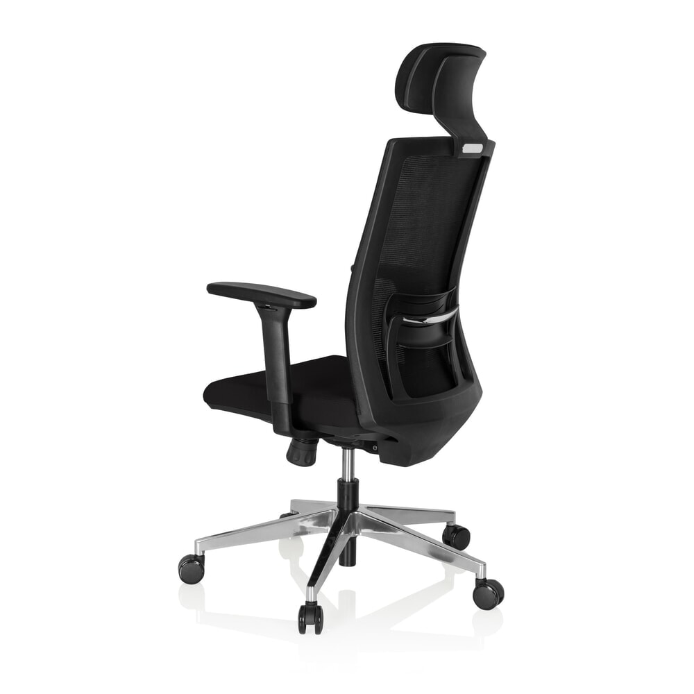 N° de l'image du produit 8 : Siège de bureau / fauteuil de direction hjh OFFICE CAPTIVA tissu/maille, noir