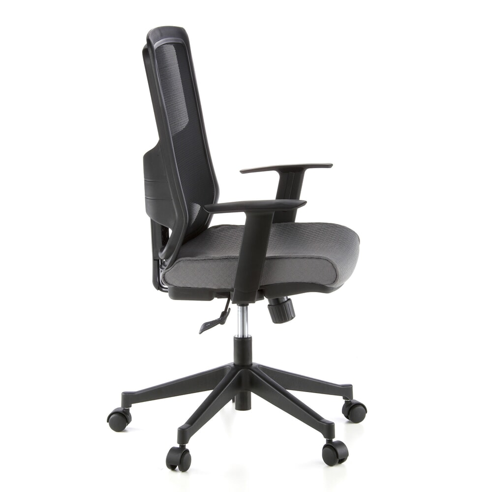 N° de l'image du produit 3 : Siège de bureau / fauteuil de direction hjh OFFICE LAVITA tissu, noir/gris